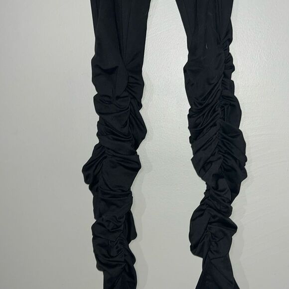 SXY Women's S Small Split Hem Ruched Leggings Small - Picture 2 of 7